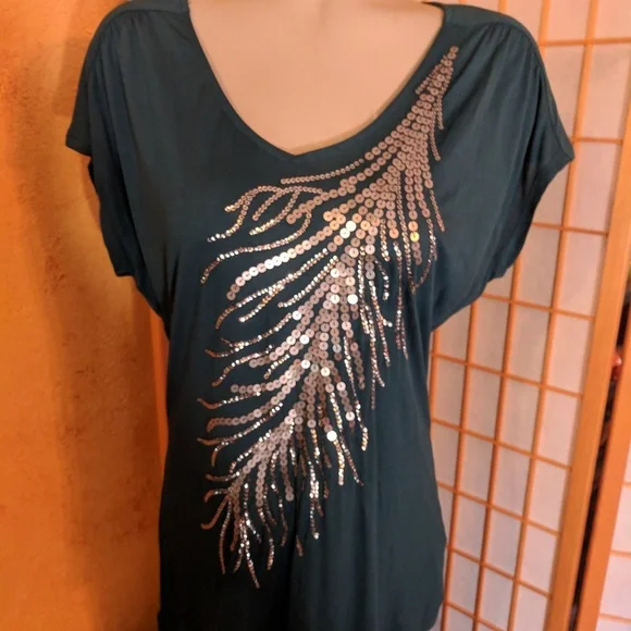 Apt 9, embellished shirt, NEW with tags, lg - Picture 5 of 8